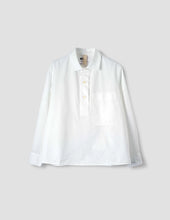 Load image into Gallery viewer, margaret-howell-women-mhl-big-pocket-swing-shirt-compact-cotton-poplin-white-WHSH0509A24LBUWHI
