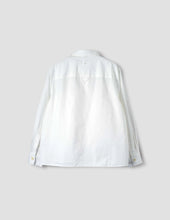 Load image into Gallery viewer, Margaret Howell Women&#39;s MHL. Big Pocket Swing Shirt Compact Cotton Poplin White Shirt
