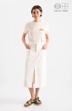 Load image into Gallery viewer, Loreak Off-White Denim Skirt
