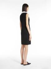 Load image into Gallery viewer, MAXMARA Black Bouclé Dress with White Collar
