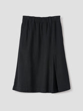 Load image into Gallery viewer, Margaret-Howelll-mhl-Field Skirt-Worn-Linen-cotton-Drill-Black
