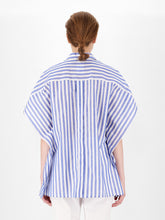 Load image into Gallery viewer, Maxmara Klenia Linen and cotton stripe blouse-bowns-cambridge
