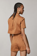 Load image into Gallery viewer, Patrizia-Pepe-Short-Sleeve-Cotton-Jumpsuit
