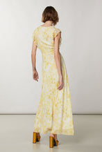 Load image into Gallery viewer, Patrizia-Pepe-Yellow-Maxi-Cinched-Waist-Dress
