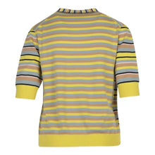 Load image into Gallery viewer, Paul-Smith-Yellow-Knitted-Stripe-Cardigan
