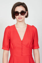 Load image into Gallery viewer, Paul &amp; Joe Gianna Red Crepe Dress
