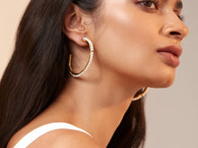 Load image into Gallery viewer, Shyla Heraenie Hoops Small Pearl Earring
