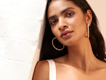 Load image into Gallery viewer, Shyla Heraenie Hoops Small Pearl Earring
