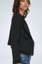 Load image into Gallery viewer, Dorothee-Schumacher-Emotional-Essence-Jacket-in-Pure-Black-bowns-cambridge

