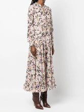 Load image into Gallery viewer, patrizia-pepe-floral-print-shift-midi-dress
