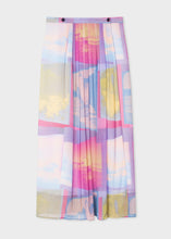 Load image into Gallery viewer, paul-smith-space-photos-print-pleated-wrap-midi-skirt-multicolour-womens-bowns-cambridge
