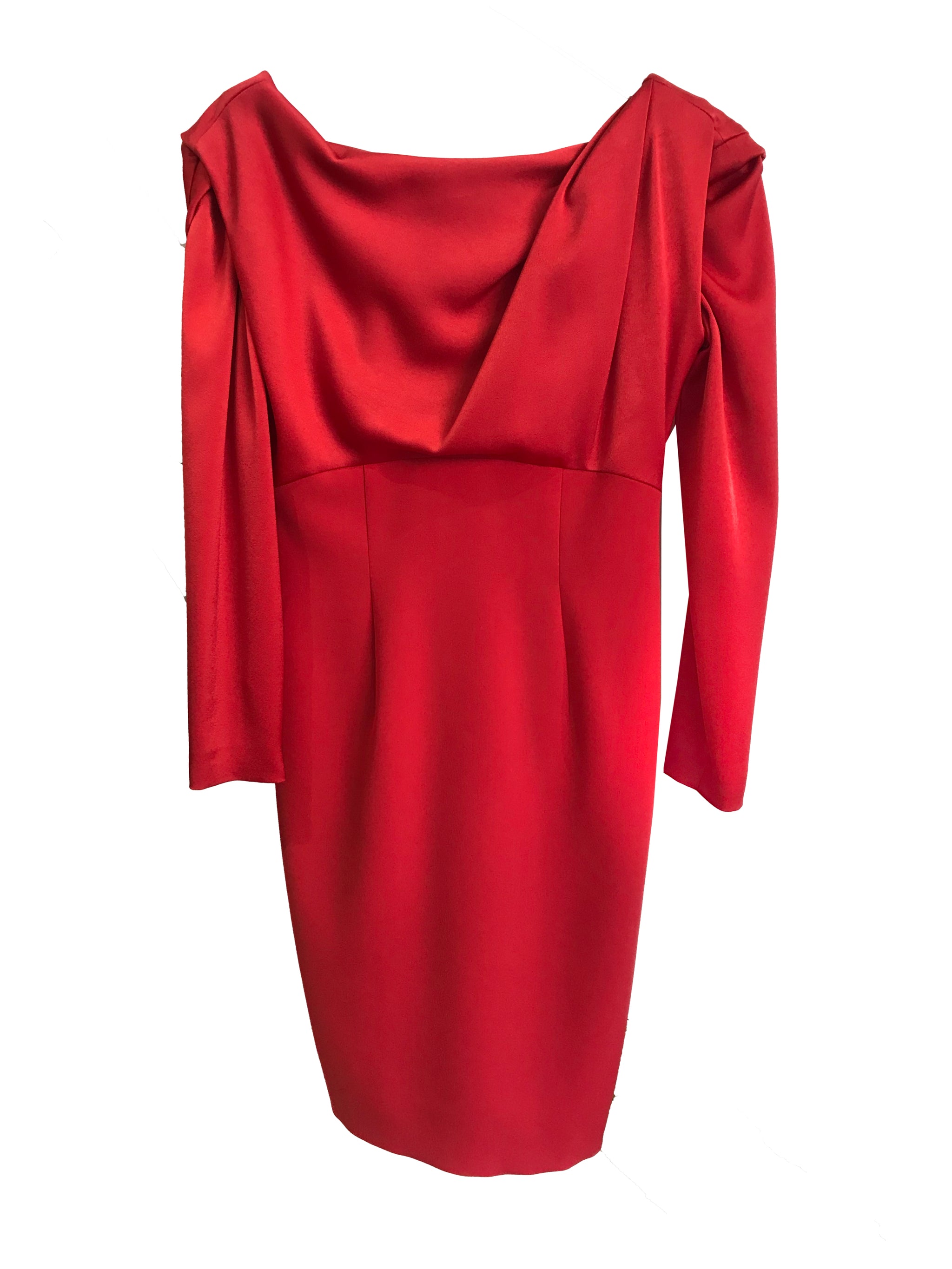 paule ka red dress Paule Ka Draped Red Dress bowns cambridge