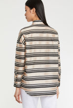 Load image into Gallery viewer, Paule Ka Striped Silk Blend Organza Shirt

