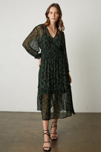 Load image into Gallery viewer, velvet-kendra-green_navy-dress-bowns-cambridge
